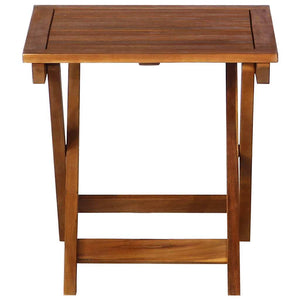 Lettini Prendisole 2 pz con Tavolo e Cuscini in Legno d'Acacia 3077382