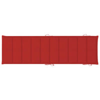 Lettini Prendisole 2 pz con Tavolo e Cuscini in Legno d'Acacia 3077382