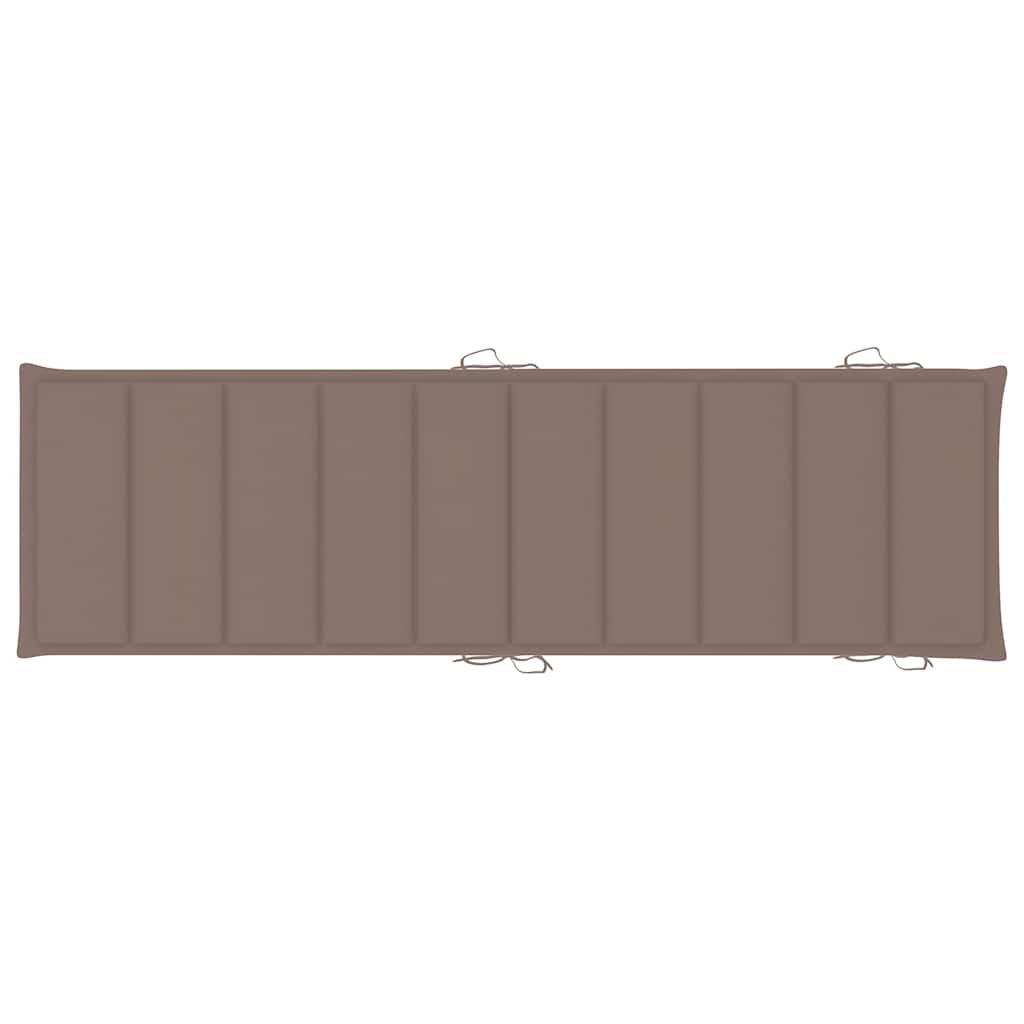 Sdraio 2 pz con Tavolo e Cuscini in Legno Massello di Acacia cod mxl 75552