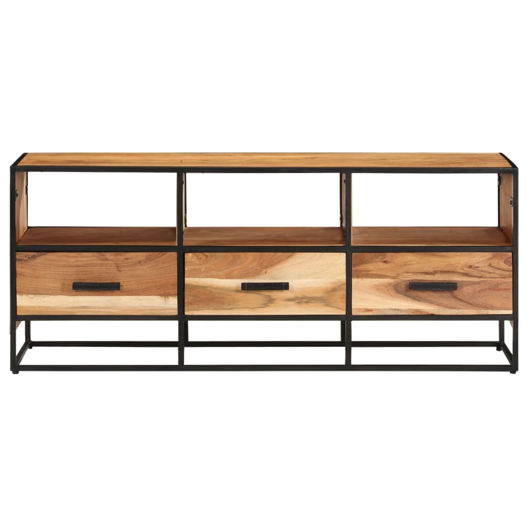Mobile Porta TV-Mobile per TV-Credenza TV 110x30x45 cm in Legno Massello di Acacia
