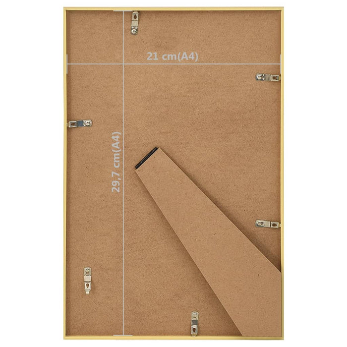 Cornici Foto Collage 3 pz da Tavolo Oro 21x29,7cm in MDF 332130