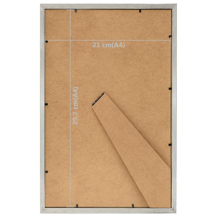 Cornici Foto Collage 3 pz per Muro o Tavolo Argento 21x29,7 cm cod mxl 63906