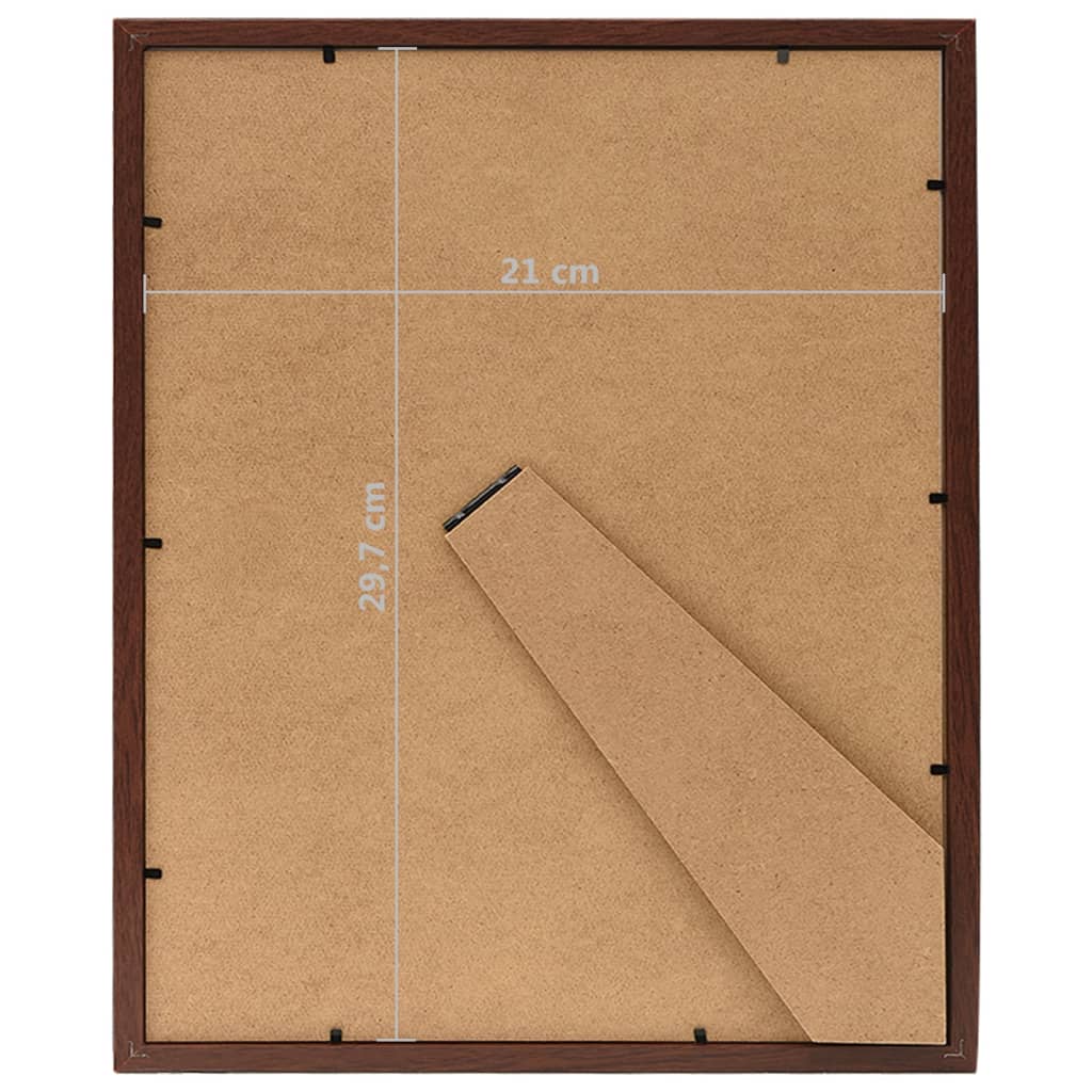 Cornici Foto Collage 5 pz per Tavolo Rosso Scuro 21x29,7 cm 332676