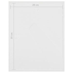 vidaXL Set Cornici Fotografiche 3D 3pz Bianco 28x35cm Foto 4x(10x15)cm