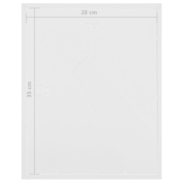 vidaXL Set Cornici Fotografiche 3D 3pz Bianco 28x35cm Foto 4x(10x15)cm