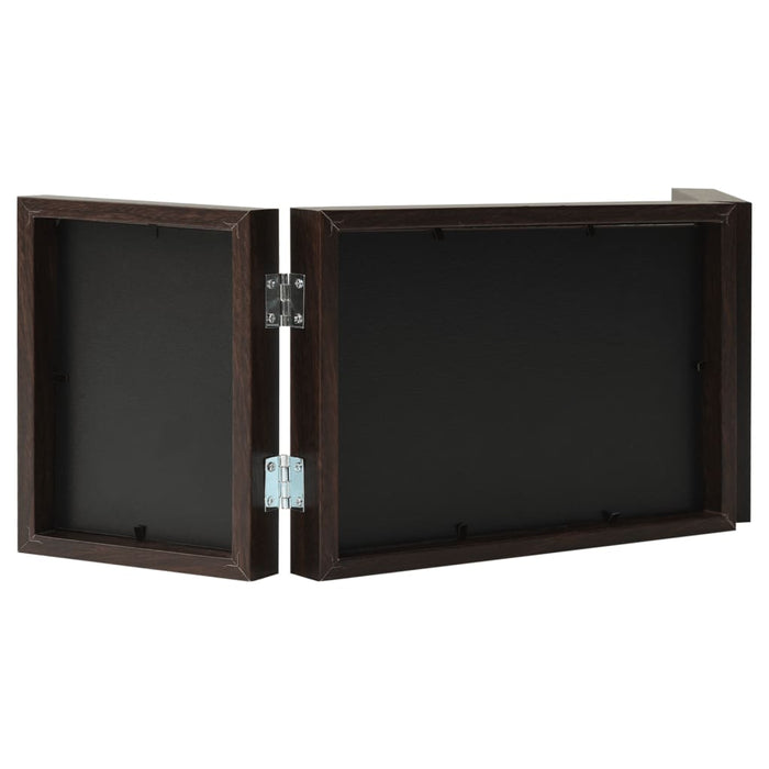 Cornici Portafoto a Libro Marrone Scuro 28x18 cm+2x(13x18 cm) 332751