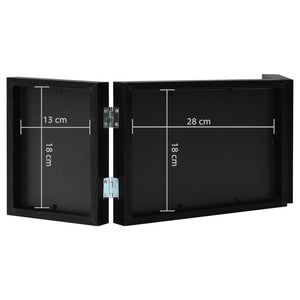 Cornici Portafoto a Libro Nero 28x18 cm+2x(13x18 cm) 332755