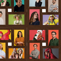 Cornice per Collage 24x(10x15 cm) Foto Marrone Scuro in MDF 332786