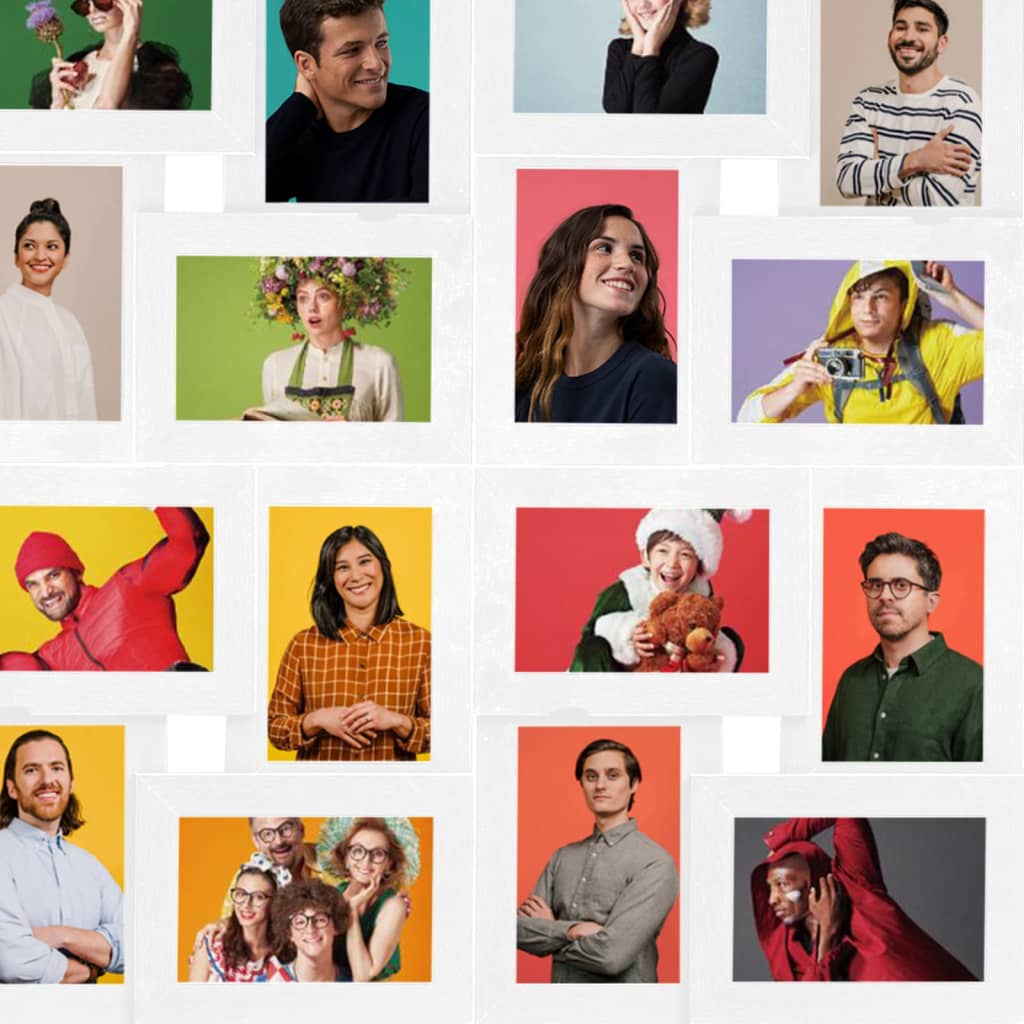 Cornice per Collage 24x(10x15 cm) Foto Bianco in MDF 332788