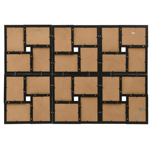 Cornice per Foto Collage per 24x(13x18 cm) Foto Nera in MDF 332791