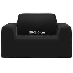 Fodera Elasticizzata per Divano in Jersey di Poliestere Nero 332932