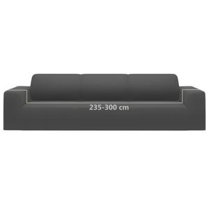 Fodera Elasticizzata Divano 4 Posti Jersey Poliestere Antracite cod mxl 50607