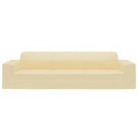 Fodera Elasticizzata Divano 4 Posti in Jersey Poliestere Crema 332947