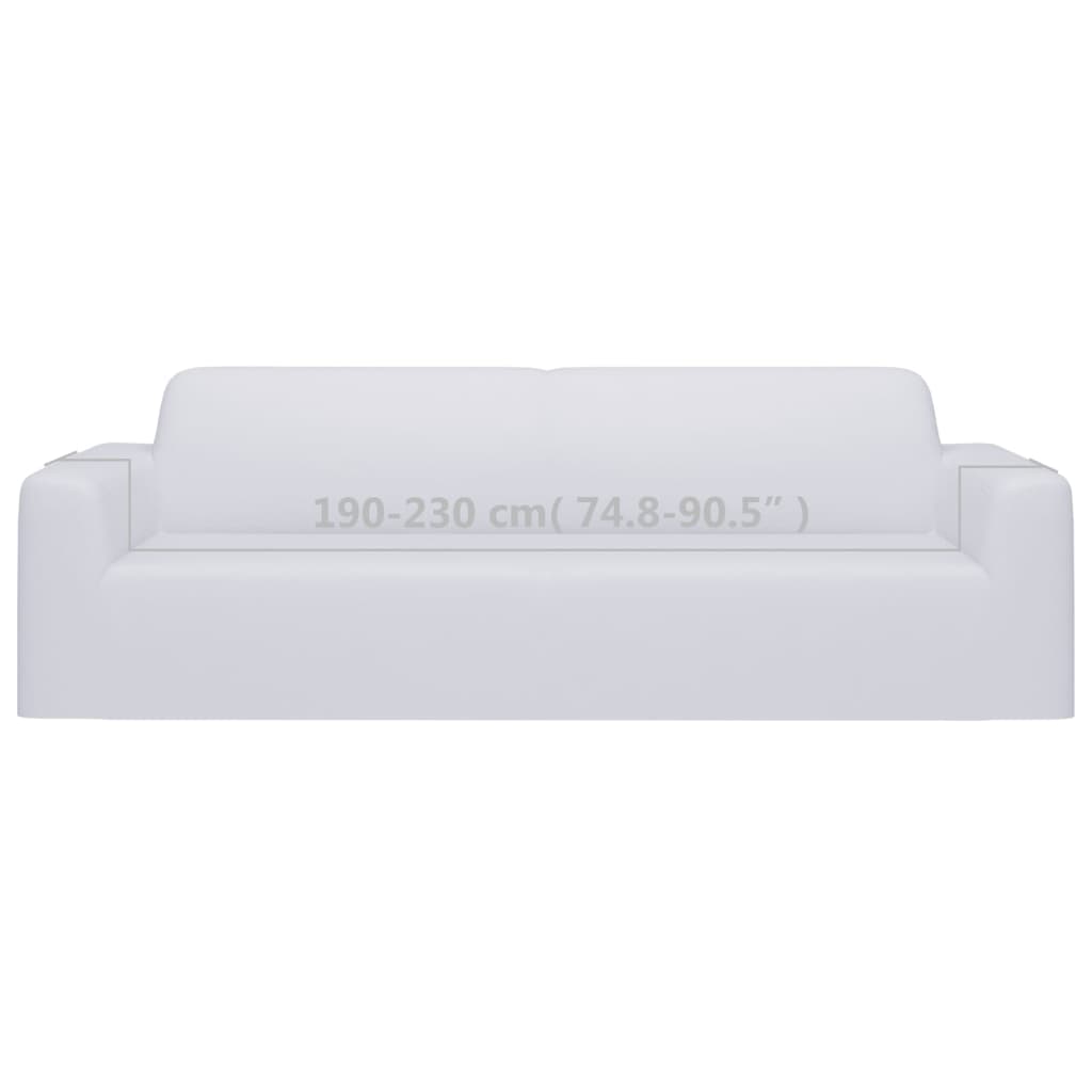 Fodera Elasticizzata Divano 3 Posti in Jersey Poliestere Bianco cod mxl 53477