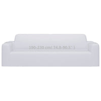 Fodera Elasticizzata Divano 3 Posti in Jersey Poliestere Bianco cod mxl 53477
