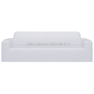 Fodera Elasticizzata Divano 3 Posti in Jersey Poliestere Bianco cod mxl 53477