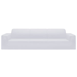 Fodera Elasticizzata Divano 4 Posti in Jersey Poliestere Bianco 332951
