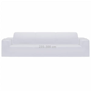 Fodera Elasticizzata Divano 4 Posti in Jersey Poliestere Bianco 332951