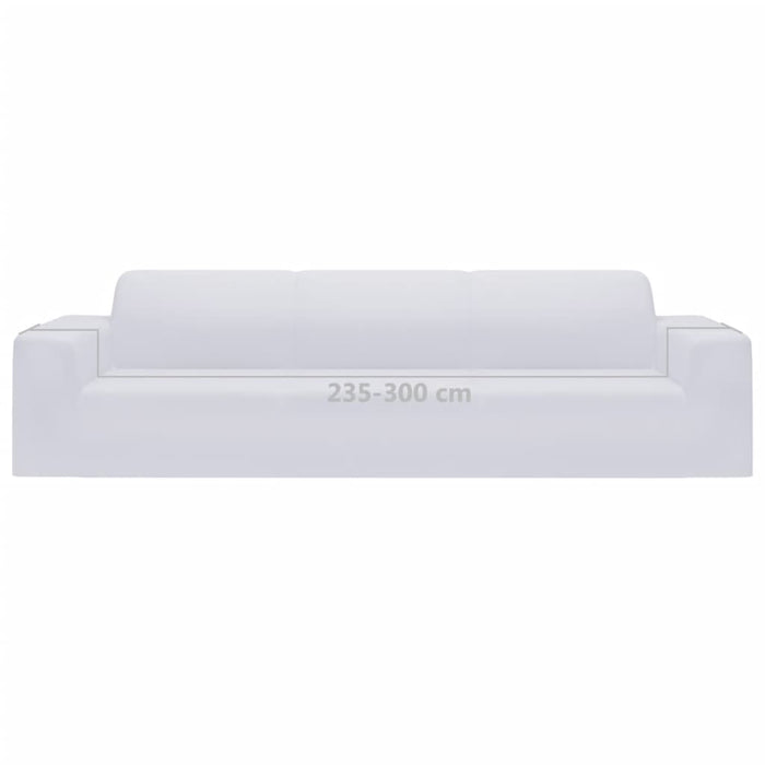 Fodera Elasticizzata Divano 4 Posti in Jersey Poliestere Bianco 332951