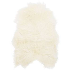 Fodera per Sedia in Pelle di Pecora Islandese Crema 70x110 cm 335853