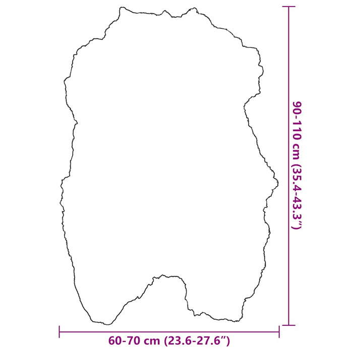 Fodera per Sedia in Pelle di Pecora Islandese Crema 70x110 cm 335853