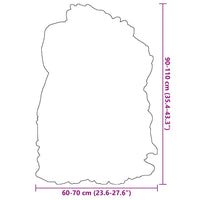 Fodera per Sedia in Pelle di Pecora Islandese Marrone 70x110 cm 335855