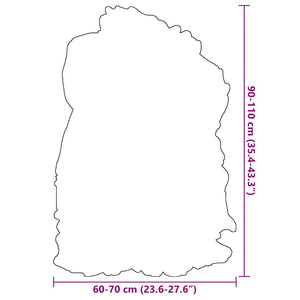 Fodera per Sedia in Pelle di Pecora Islandese Marrone 70x110 cm 335855