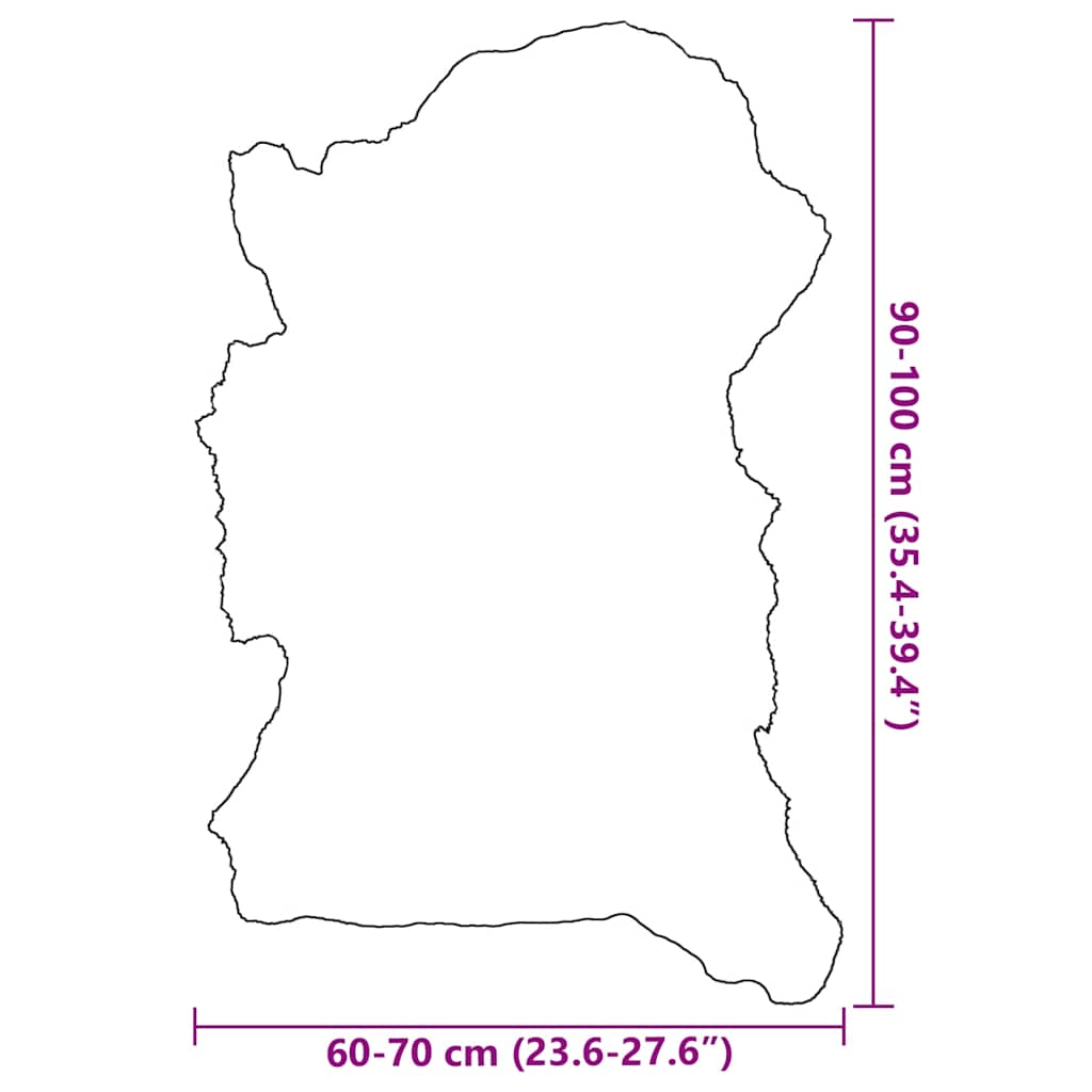 Pelle di Montone Multicolore (60-70)x(90-100) cm 335863