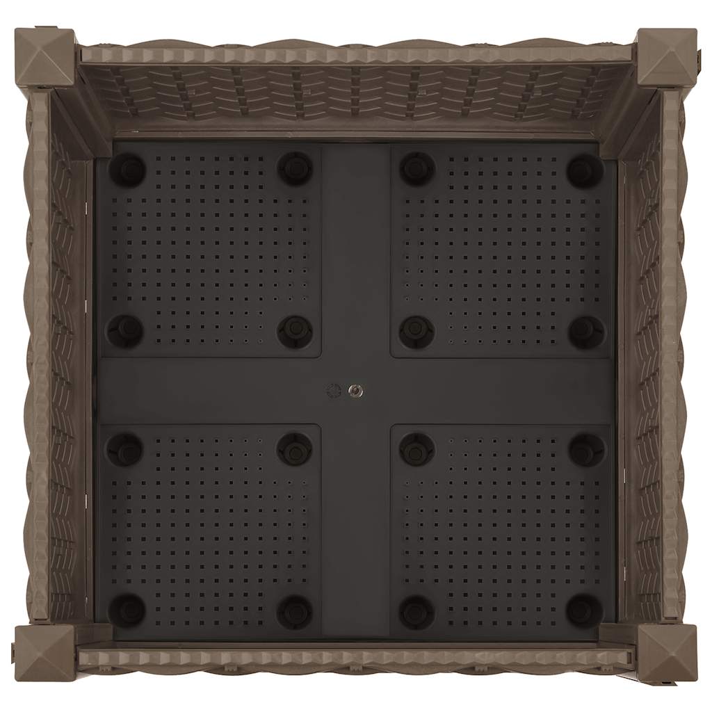 Fioriera Rialzata-Vaso da Esterno-Fioriera Elevata 40x40x23 cm in Polipropilene 423793