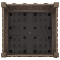 Fioriera Rialzata-Vaso da Esterno-Fioriera Elevata 40x40x23 cm in Polipropilene 423793