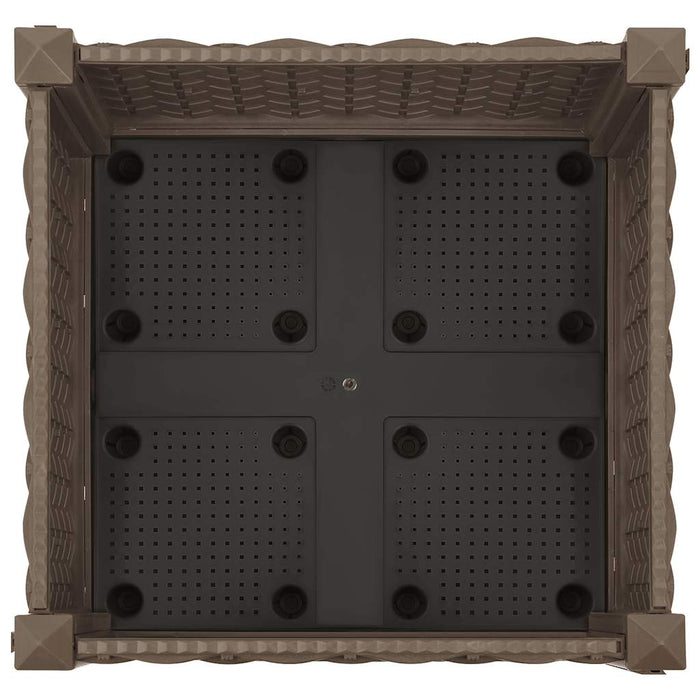 Fioriera Rialzata-Vaso da Esterno-Fioriera Elevata 40x40x23 cm in Polipropilene 423793