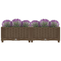 Fioriera Rialzata 80x40x23 cm in Polipropilene 316512