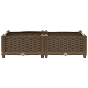 Fioriera Rialzata 80x40x23 cm in Polipropilene 316512