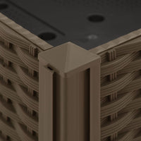 Fioriera rialzata piante fiori giardino 80 x 40 x 23 cm polipropilene 02_0000943