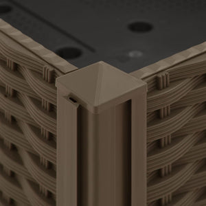 Fioriera rialzata piante fiori giardino 80 x 40 x 23 cm polipropilene 02_0000943