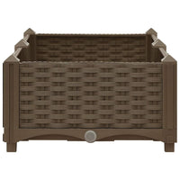 Fioriera Rialzata-Vaso da Esterno-Fioriera Elevata 80x40x23 cm in Polipropilene 426805