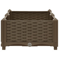 Fioriera rialzata piante fiori giardino 80 x 40 x 23 cm polipropilene 02_0000943