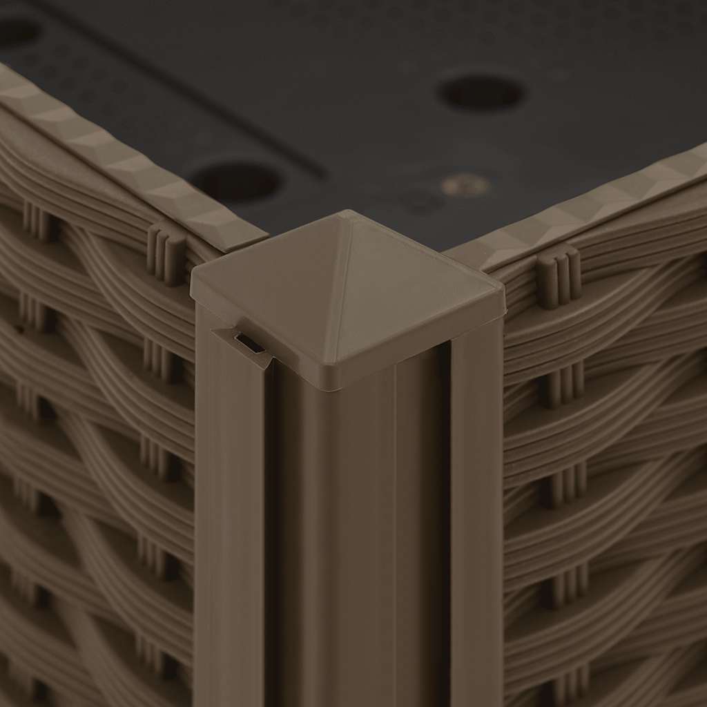 Fioriera Rialzata-Vaso da Esterno-Fioriera Elevata 160x40x23 cm in Polipropilene 773149