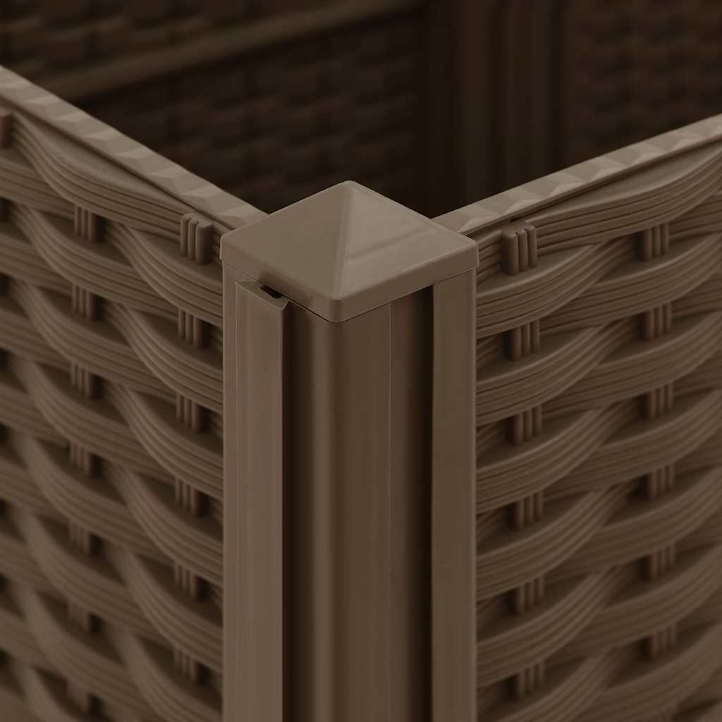 Fioriera Rialzata-Vaso da Esterno-Fioriera Elevata 40x40x38 cm in Polipropilene 331946