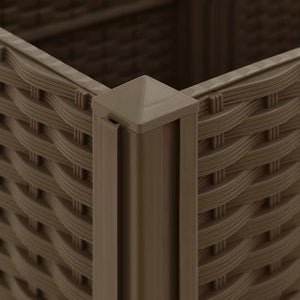 Fioriera Rialzata-Vaso da Esterno-Fioriera Elevata 40x40x38 cm in Polipropilene 331946