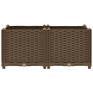 Fioriera Rialzata 80x40x38 cm in Polipropilene 316516