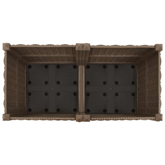 Fioriera Rialzata-Vaso da Esterno-Fioriera Elevata 80x40x38 cm in Polipropilene 377425