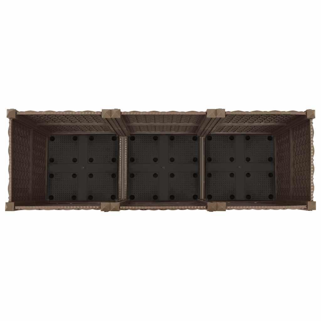 Letto rialzato 120x40x38 cm in polipropilene 316517