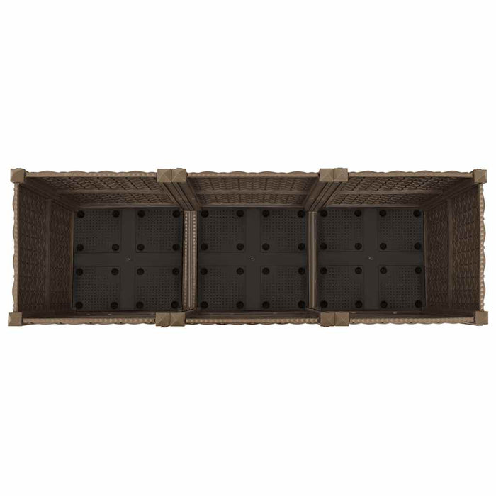 Letto rialzato 120x40x38 cm in polipropilene 316517