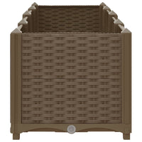 Fioriera rialzata piante fiori giardino 160 x 40 x 38 cm polipropilene 02_0000919