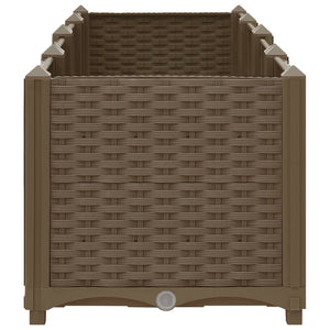 Fioriera rialzata piante fiori giardino 160 x 40 x 38 cm polipropilene 02_0000919