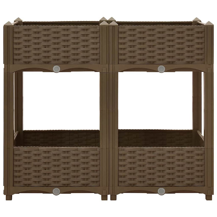 Fioriera Rialzata 80x40x71 cm in Polipropilene