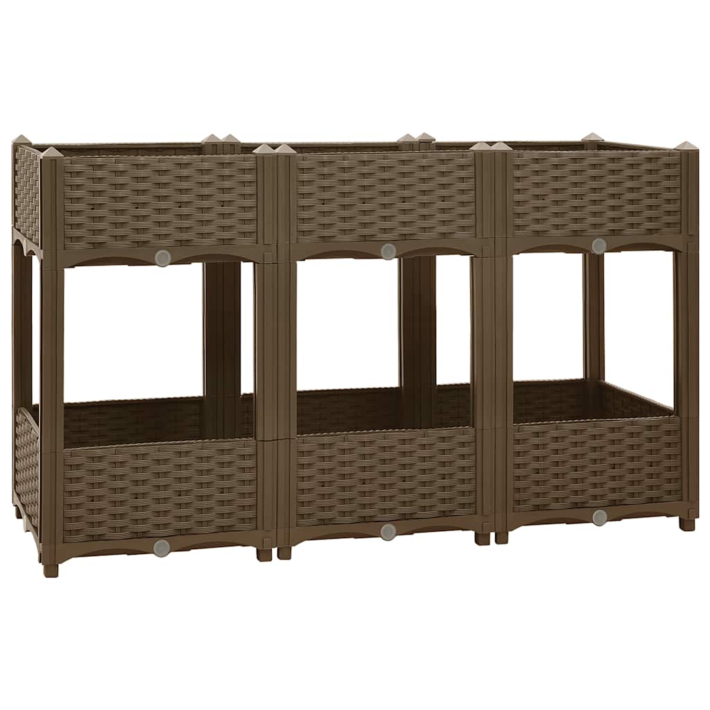 Fioriera Rialzata 120x40x71 cm in Polipropilene 316521