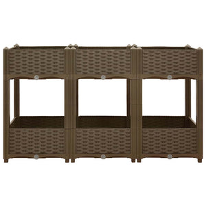 Fioriera Rialzata 120x40x71 cm in Polipropilene 316521