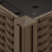 Fioriera Rialzata-Vaso da Esterno-Fioriera Elevata 80x80x38 cm in Polipropilene 737749